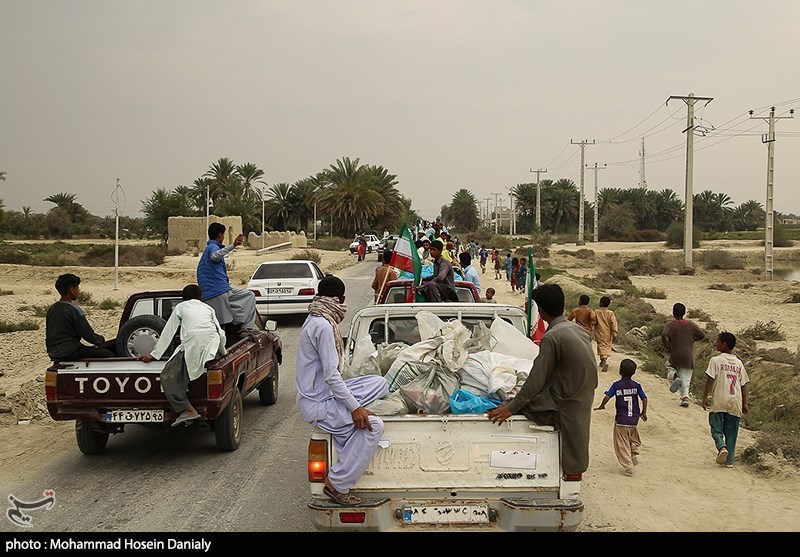 استان سیستان و بلوچستان , سیل , سیل زده , جهادگر , گروه‌های جهادی , 