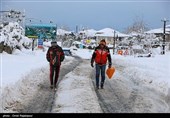 برف در روستاهای کلاچای و رحیم آباد گیلان