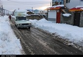 برف در روستاهای کلاچای و رحیم آباد گیلان