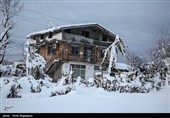 برف در روستاهای کلاچای و رحیم آباد گیلان
