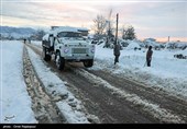 برف در روستاهای کلاچای و رحیم آباد گیلان