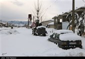 برف در روستاهای کلاچای و رحیم آباد گیلان