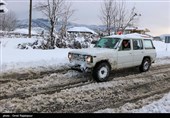 برف در روستاهای کلاچای و رحیم آباد گیلان