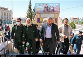 حضور سردار سرلشکر حسین سلامی فرمانده کل سپاه پاسداران  در گلزار شهدای کرمان