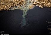 آلودگی نفتی در روستای پگین - خوزستان