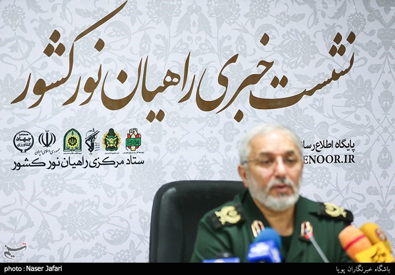 سردار نادر ادیبی دبیر ستاد مرکزی راهیان نور در نشست خبری راهیان نور کشور