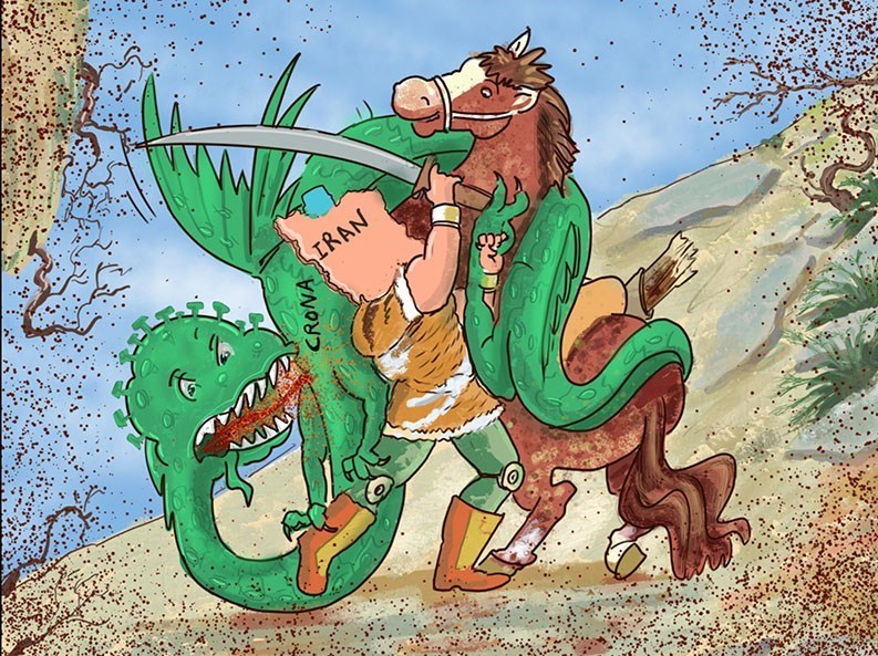 کاریکاتور , ویروس کرونا , هنرهای تجسمی , 