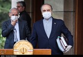 مسعود سلطانی‌فر وزیر ورزش و جوانان در حاشیه آخرین جلسه هیئت دولت در سال ۹۸