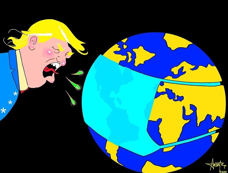 کاریکاتور , ویروس کرونا , هنرهای تجسمی , عکس , 