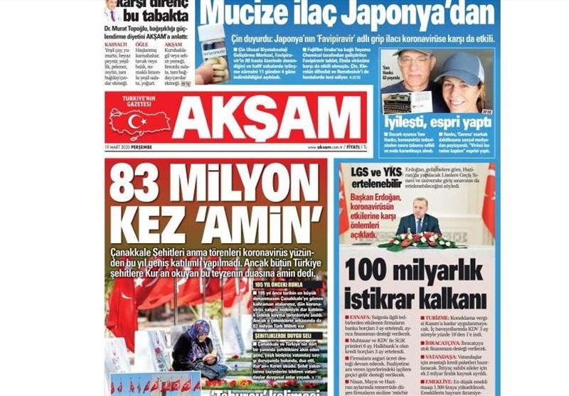 کشور ترکیه , ویروس کرونا , 