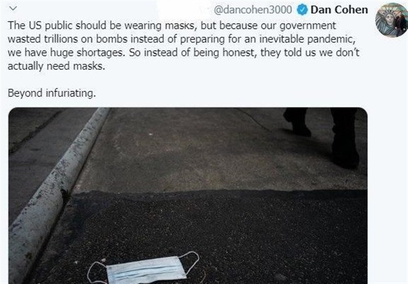 ویروس کرونا , کشور آمریکا , 