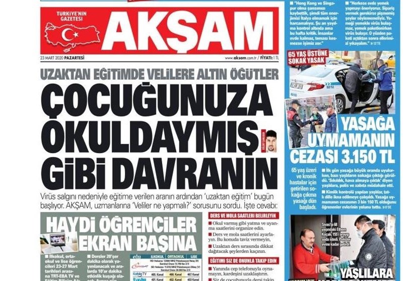 کشور ترکیه , ویروس کرونا ,