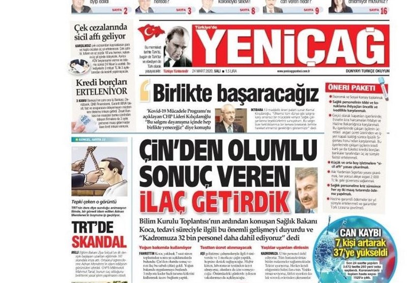 کشور ترکیه , ویروس کرونا , 