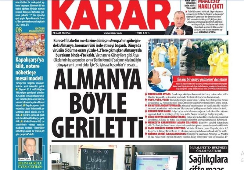 کشور ترکیه , ویروس کرونا , 