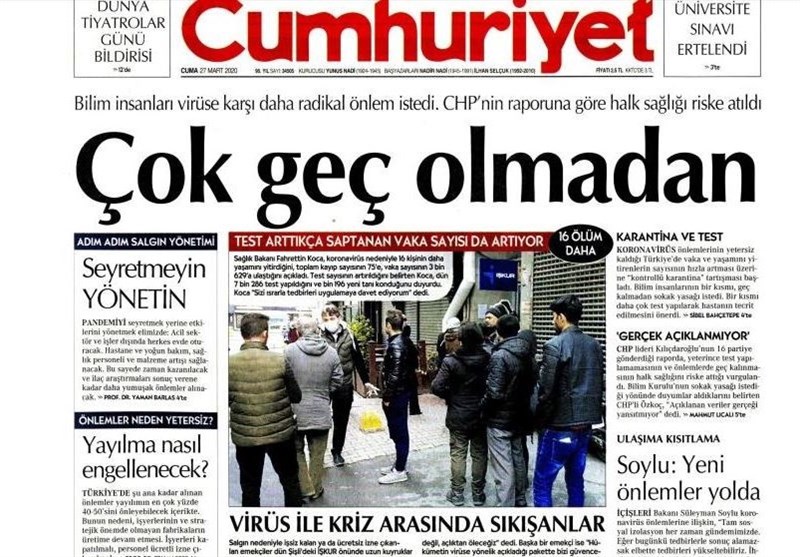 کشور ترکیه , ویروس کرونا , 