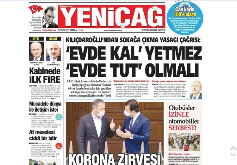 کشور ترکیه , ویروس کرونا , 