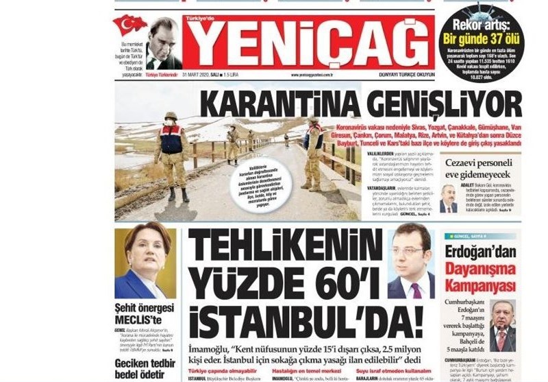 کشور ترکیه , ویروس کرونا ,