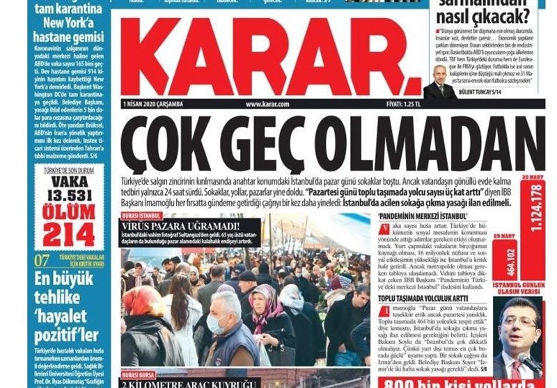 کشور ترکیه , ویروس کرونا , 