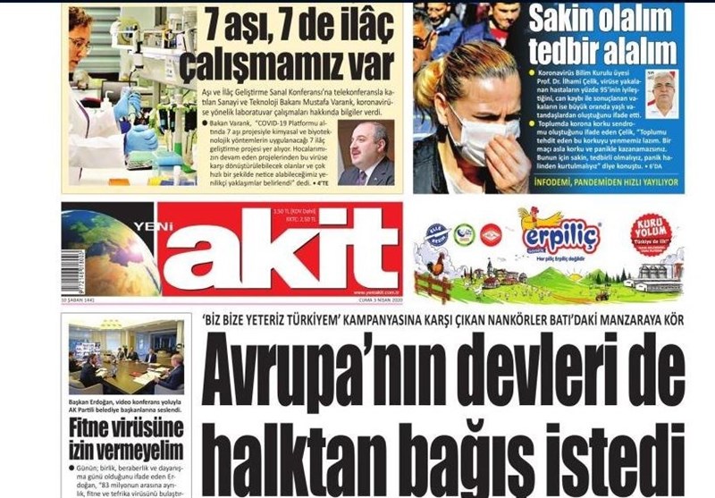 کشور ترکیه , ویروس کرونا ,