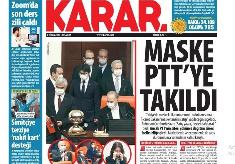 کشور ترکیه , ویروس کرونا ,