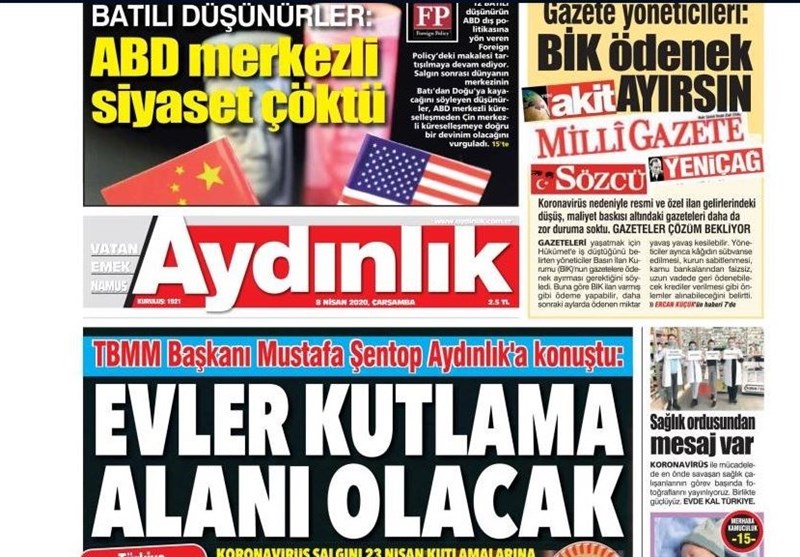 کشور ترکیه , ویروس کرونا ,