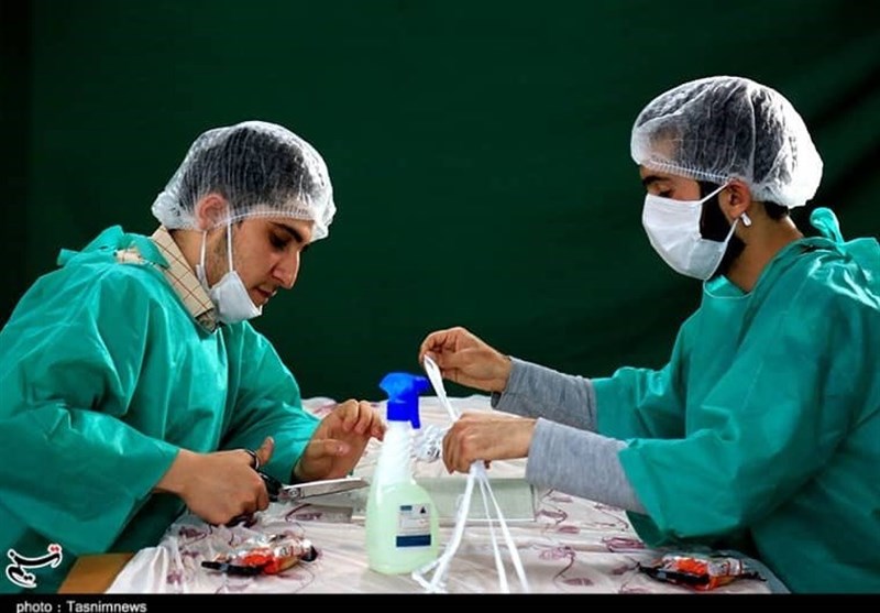 کارگاه مردمی تولید ماسک در مساجد اصفهان