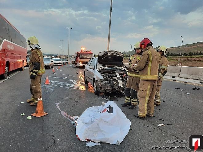آتش‌نشانی , سازمان آتش‌نشانی تهران , حوادث جاده‌ای , 