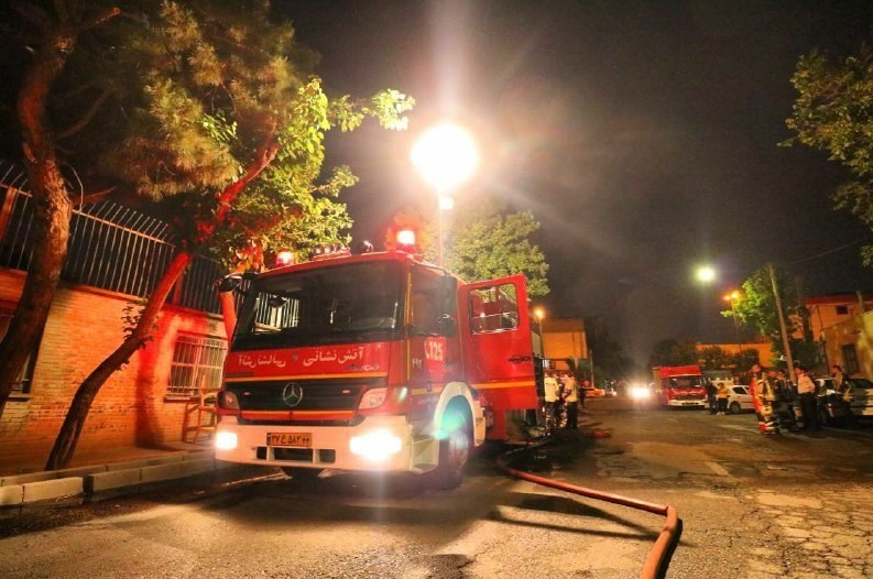 آتش‌نشانی , سازمان آتش‌نشانی تهران , آتش‌سوزی , 