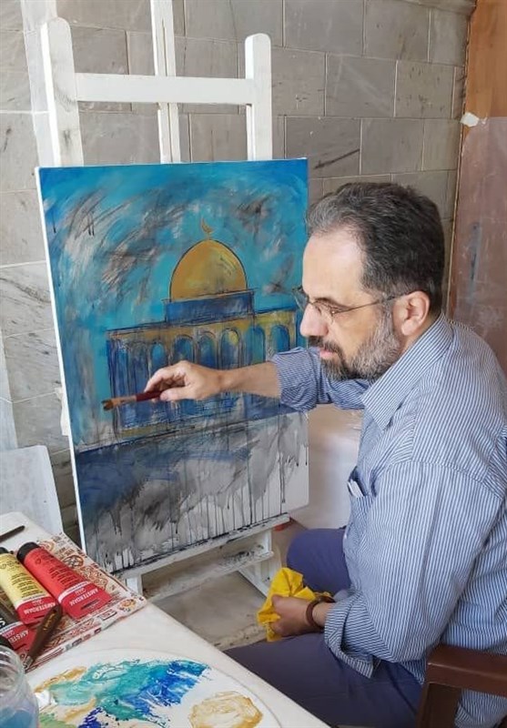 هنرهای تجسمی , نقاشی , گرافیک , آستان قدس رضوی , بیت المقدس , 