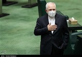محمدجواد ظریف وزیر امور خارجه در مراسم افتتاحیه یازدهمین دوره مجلس شورای اسلامی