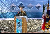 سخنرانی در  امیر حاتمی وزیر دفاع در آیین الحاق بیش از  100 فروند شناور ساخت وزارت دفاع به نیروی دریایی سپاه