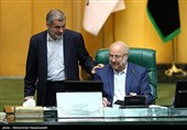 سخنرانی محمدباقر قالیباف رئیس مجلس شورای اسلامی  و علی نیکزاد