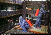 ضد عفونی بندهای ندامتگاه و زندان تهران بزرگ در روزهایی کرونایی برای جلوگیری از شیوع کویید19