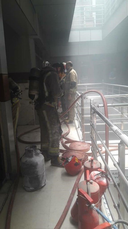 آتش‌نشانی , سازمان آتش‌نشانی تهران , آتش‌سوزی , بازار , 