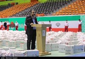 آیین بسته بندی و توزیع2000 بسته معیشتی اهدایی خیرین استان تهران