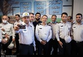 سردار محمدرضا مهماندار رئیس پلیس سابق راهور تهران بزرگ در جمع کارکنان راهور