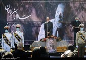 سخنرانی سیدعباس صالحی وزیر فرهنگ و ارشاد اسلامی در مراسم تشییع پیکر زنده‌یاد محمدعلی کشاورز - قطعه هنرمندان بهشت زهرا(س)