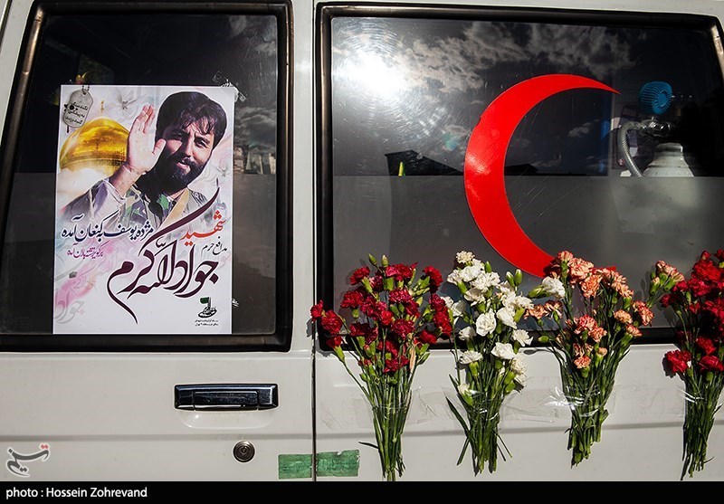 تشییع پیکر فرمانده شهید جواد الله‌کرم