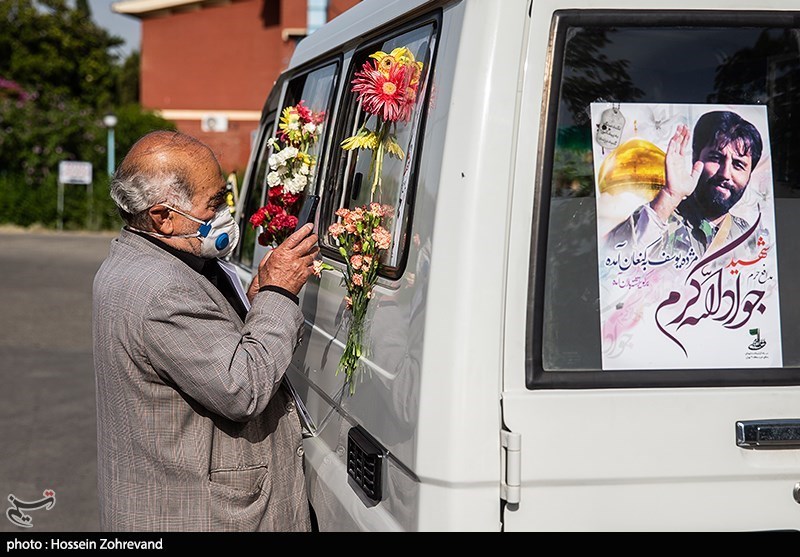 تشییع پیکر فرمانده شهید جواد الله‌کرم