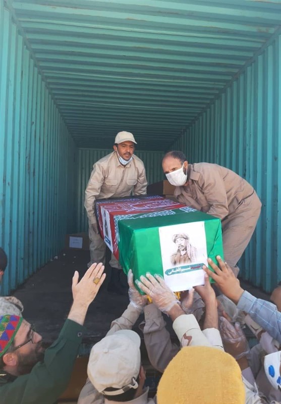 ورود پیکر مطهر شهدا