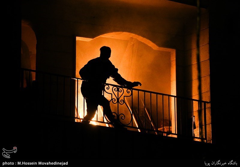 آتش‌نشانی , سازمان آتش‌نشانی تهران , آتش‌سوزی , 