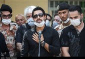 سخنرانی سیاوش گرجستانی فرزند زنده‌یاد سیروس گرجستانی در مراسم تشییع