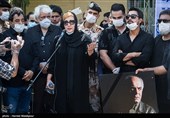 سخنرانی فاطمه گودرزی در مراسم تشییع پیکر زنده‌یاد سیروس گرجستانی بازیگر سینما و تلویزیون