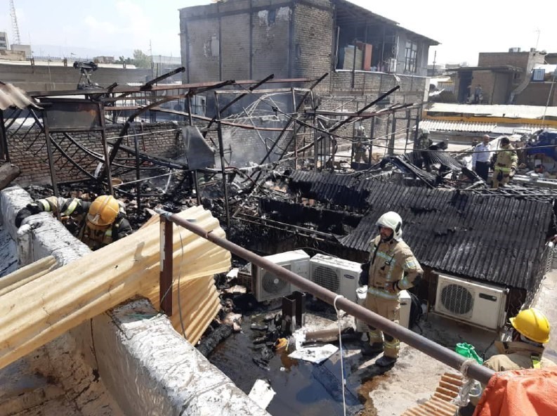 آتش‌نشانی , سازمان آتش‌نشانی تهران , آتش‌سوزی , 