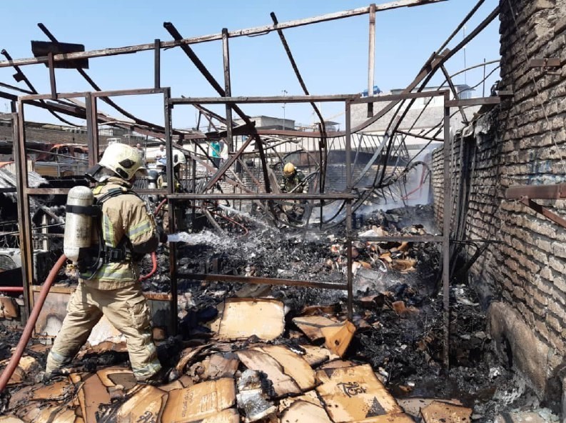 آتش‌نشانی , سازمان آتش‌نشانی تهران , آتش‌سوزی , 