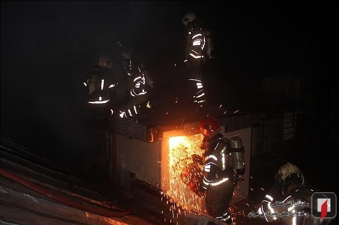 آتش‌نشانی , سازمان آتش‌نشانی تهران , آتش‌سوزی , بازار , 