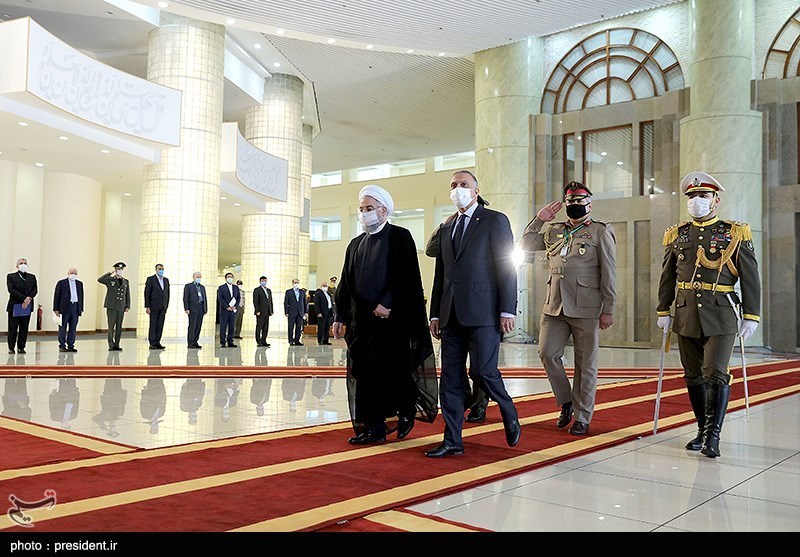 استقبال رئیس‌جمهور از  نخست وزیر عراق