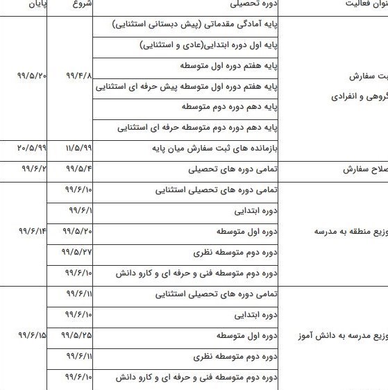 کتاب های درسی , دانش‌آموزان , 