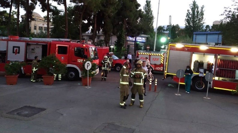 آتش‌نشانی , سازمان آتش‌نشانی تهران , آتش‌سوزی , بیمارستان , حوادث , 