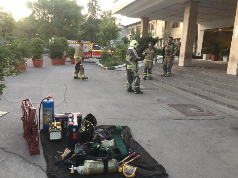 آتش‌نشانی , سازمان آتش‌نشانی تهران , آتش‌سوزی , بیمارستان , حوادث , 